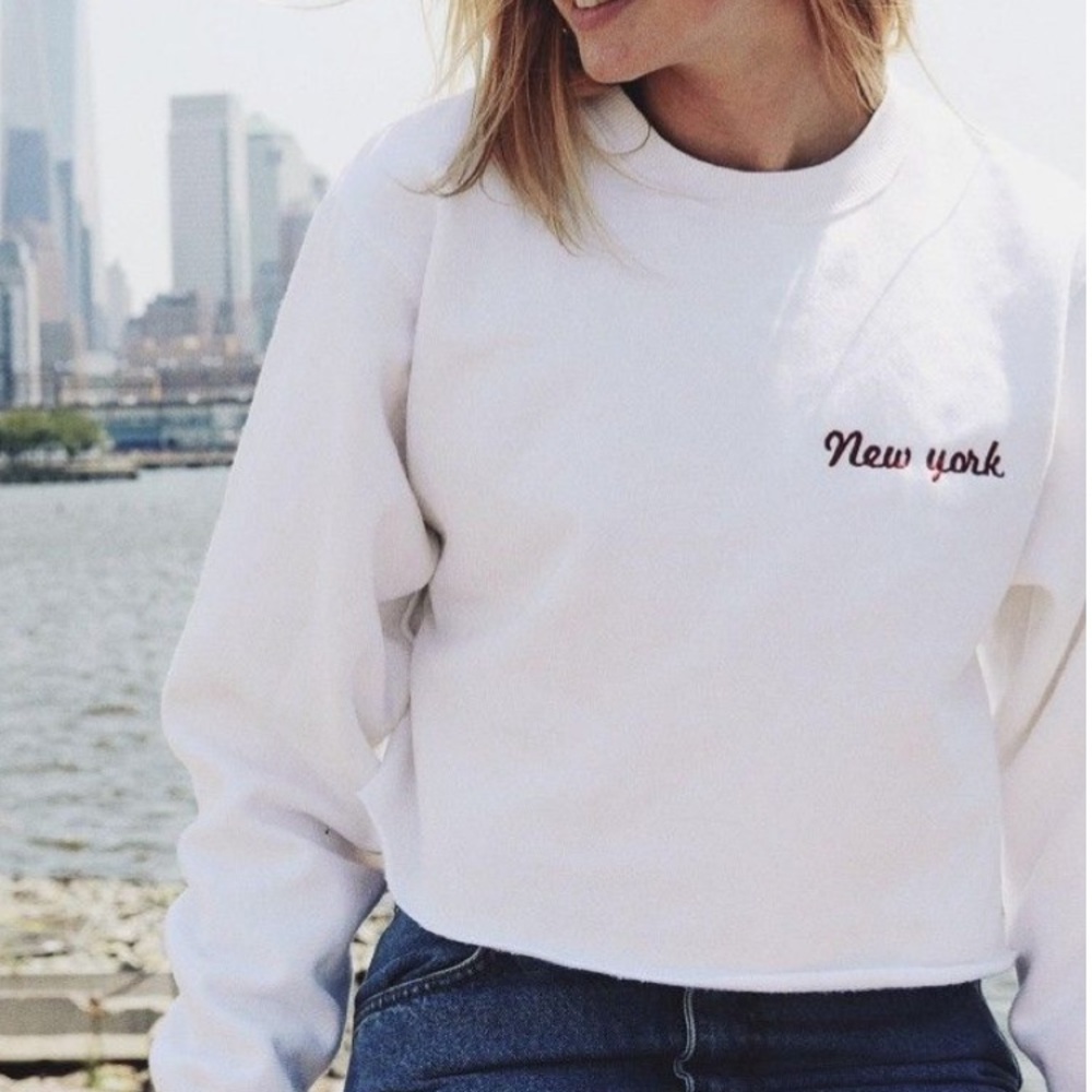 Gray New York sweater